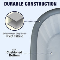 Inflatable Cold Plunge Tub Designed for Home Wellness, Insulated Lid, Double Mesh PVC, EVA Bottom