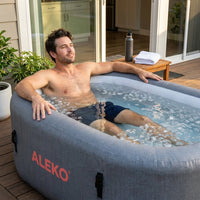 Inflatable Cold Ice Plunge Portable Bath Tub with Cover — Lifestyle
